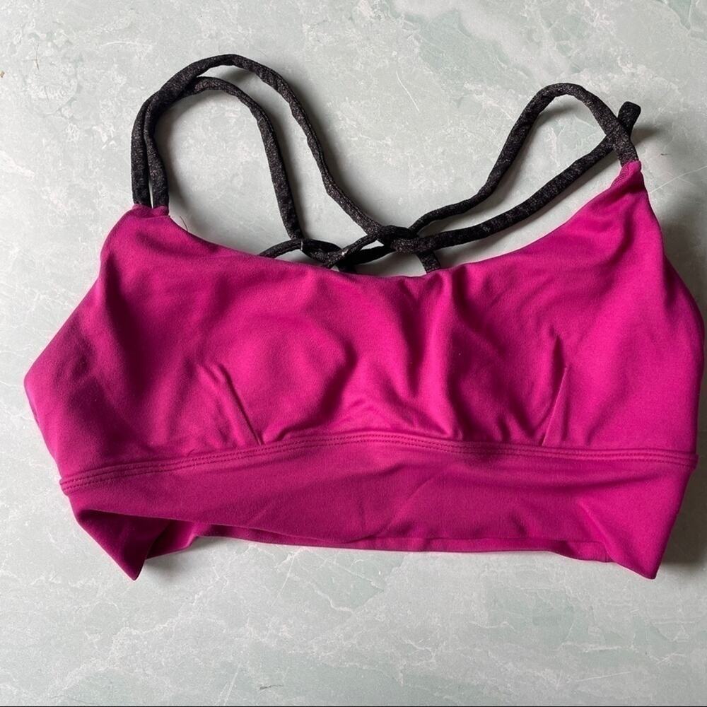 ATHLETHIC purple sports bra strappy back size S